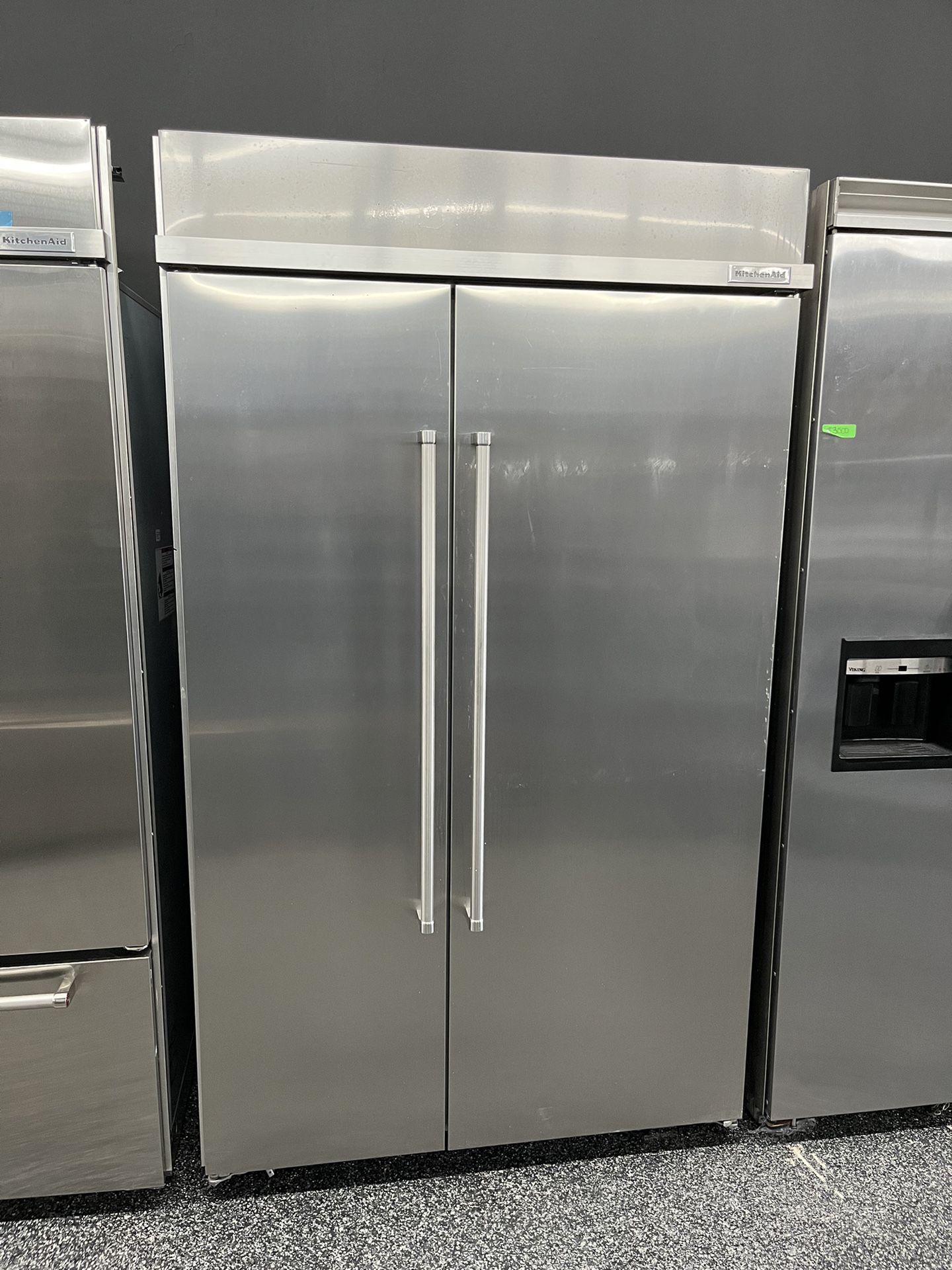 Kitchen Aid Side By Side Built In 48” Refrigerator LED Lighting 