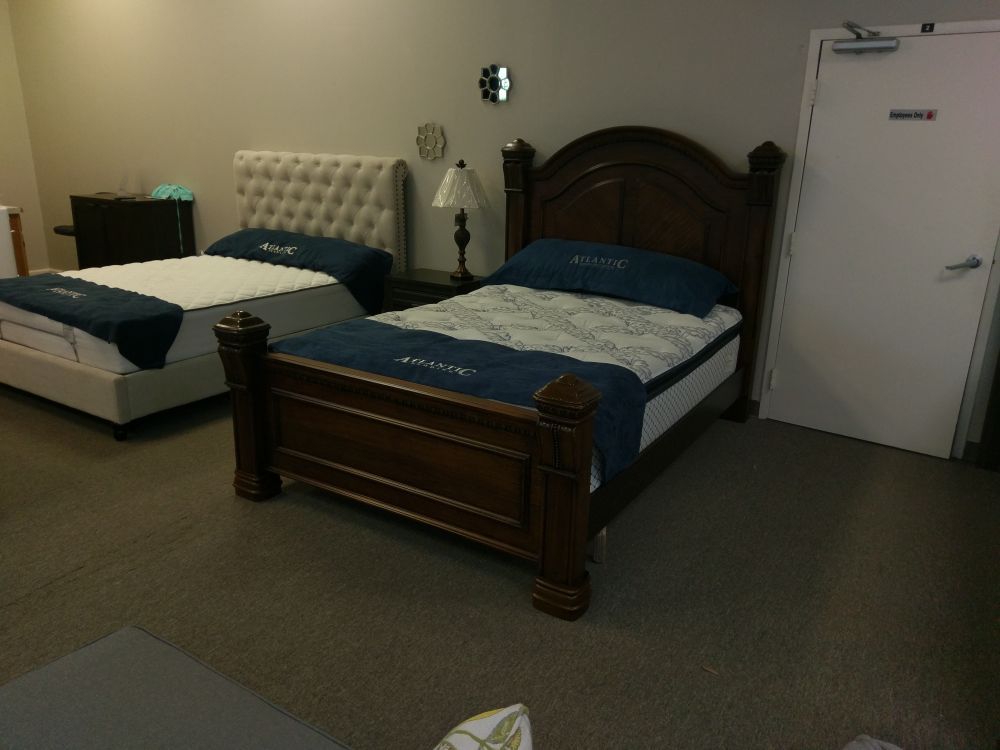 Queen Antique Walnut Bedframe NEW