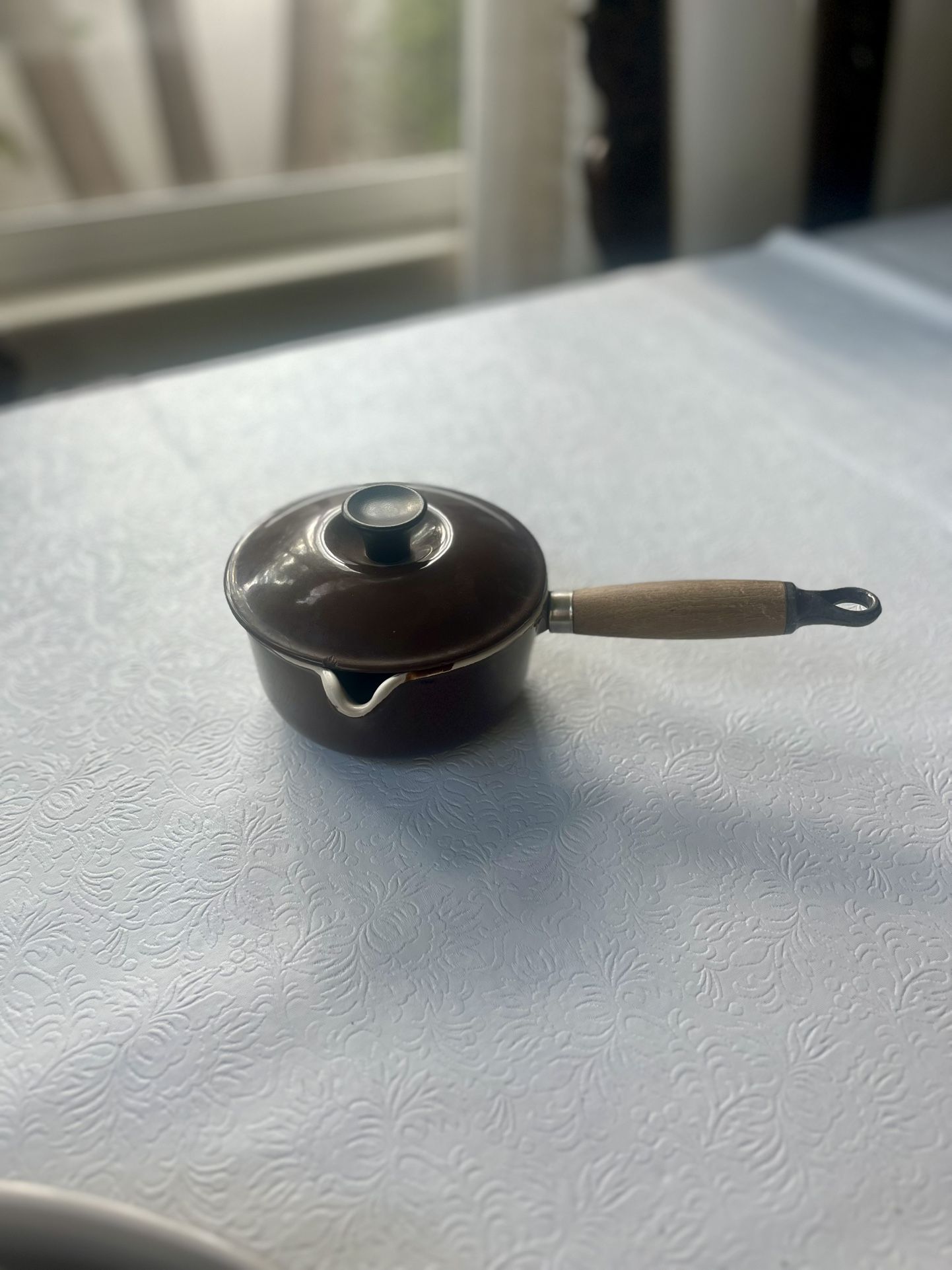 Le Creuset Vintage Saucepan, With wood Handle And Lid