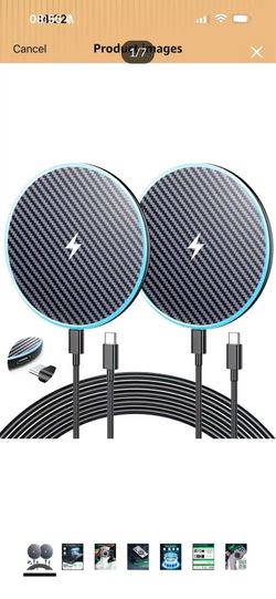 Brand new in box Wireless Charger for Samsung 2Pack 6FT 15W Samsung Magnetic Wireless Charger Fast Charging Pad for Samsung Galaxy S25 Ultra/S24/S23/S