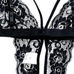 Womens One Piece Strappy Lingerie Sexy Deep V Lace