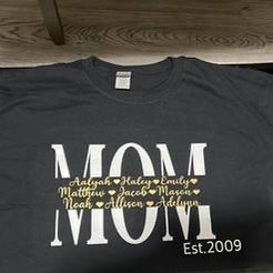 Personalized Mom T Shirts.