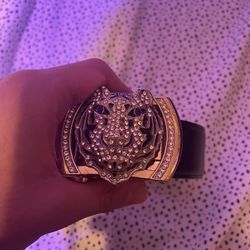 tiger head buckle belt