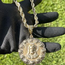 14K Gold filled Jesus pendant 