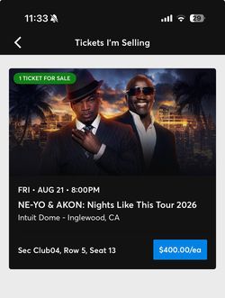 Ne-yo Akon concert Intuit Dome