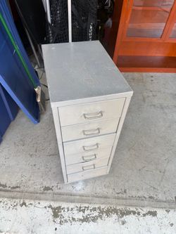 Small metal drawers cabinet