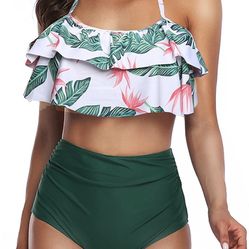 Women 2 Piece High Waisted Bikini Set