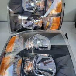 07-13 Chevrolet Silverado Headlights Luces Micas Calaveras Faros Faroles Focos Chevy 