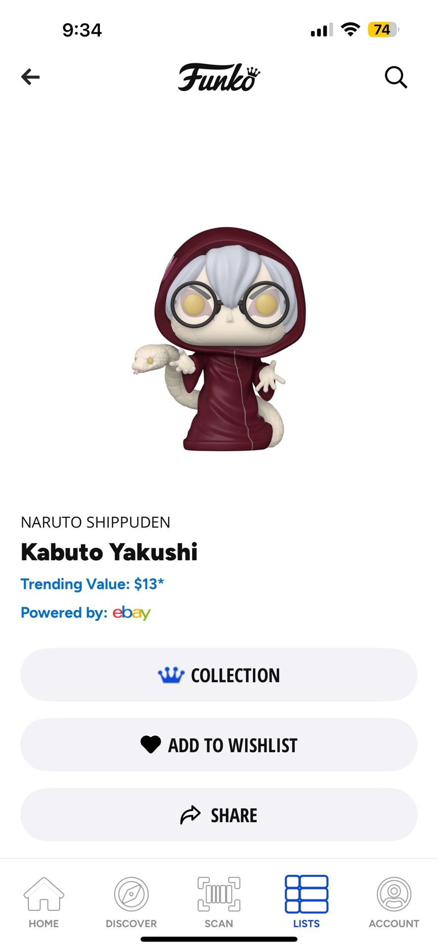 kabuto funko pop