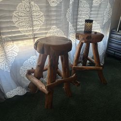 Beautiful Cedar Wood Stools