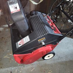 Snowblower 2 Stroke. Mixed Gas Required 