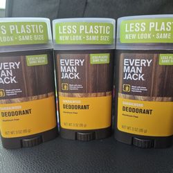 3 -Every Man Jack Amber + Sandalwood Men’s Deodorant - Stay Fresh with Aluminum Free Deodorant