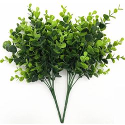 rtificial Eucalyptus Plant Decoration, Fake Leaves Eucalyptu Shrubs Branches Faux Greenery Leaf Bud Stems Grass for Indoor Outdoor Wedding Bouquets Ta
