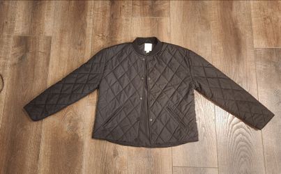 Joie Black Quilted Snap Button Bomber Jacket Coat Women's Size S/P Lightweight, great condition