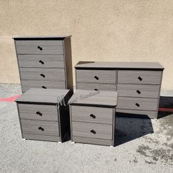Gray Matte Bedroom Dresser Set!