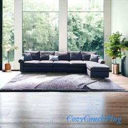 ( Free Same Day Delivery)- Gorgeous Gray Ethan Allen 3 Piece Sectional 