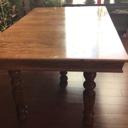 Dining Room Table,  Buffet Table And Dining Chairs