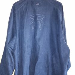 Vintage Adidas Blue Suede Track Jacket Sz L