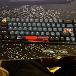 60 Percent Gaming Keyboard 68 Keys Mechanical Keyboard Rainbow Backlit Mini Compact Wired Keyboard with Red Switch for Windows Laptop Gamer(68 Monster