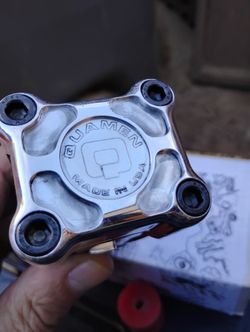 Bicycle, Handle Bar Stem. Quamen Beakertron Made in USA, Full Polish, NOS.
