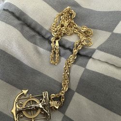 Gold Chain And Anchor