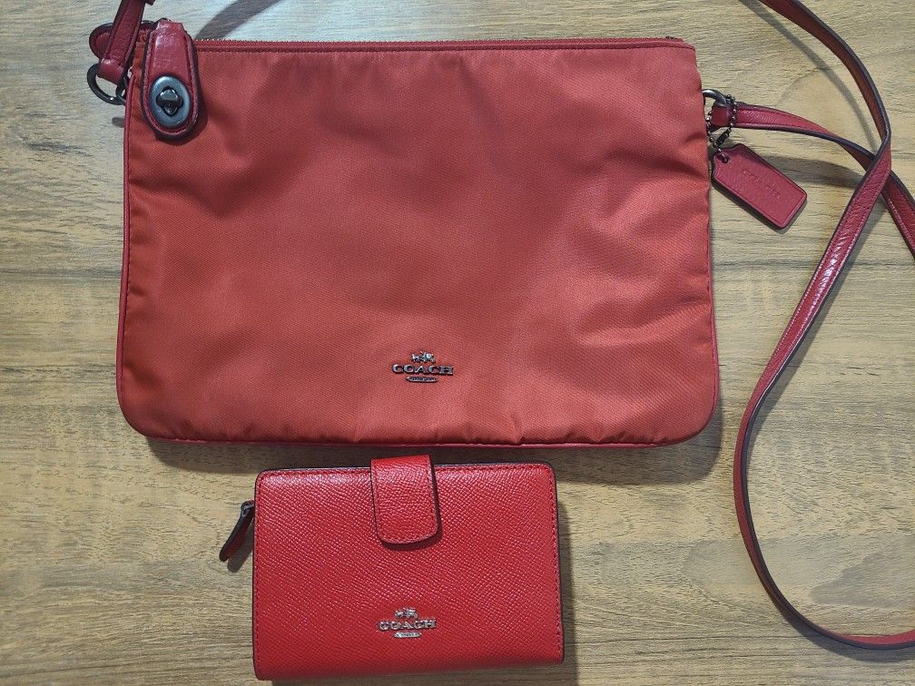Coach Purse Crossbody And Wallet