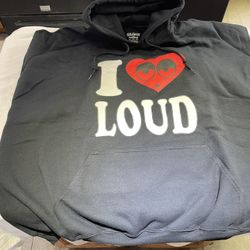 💥💥Black Gildan Sweatshirt “I❤️LOUD”—3XL💥💥