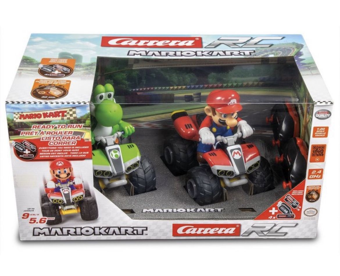 Carrera RC Mario Kart Quad Twin Pack - Mario and Yoshi