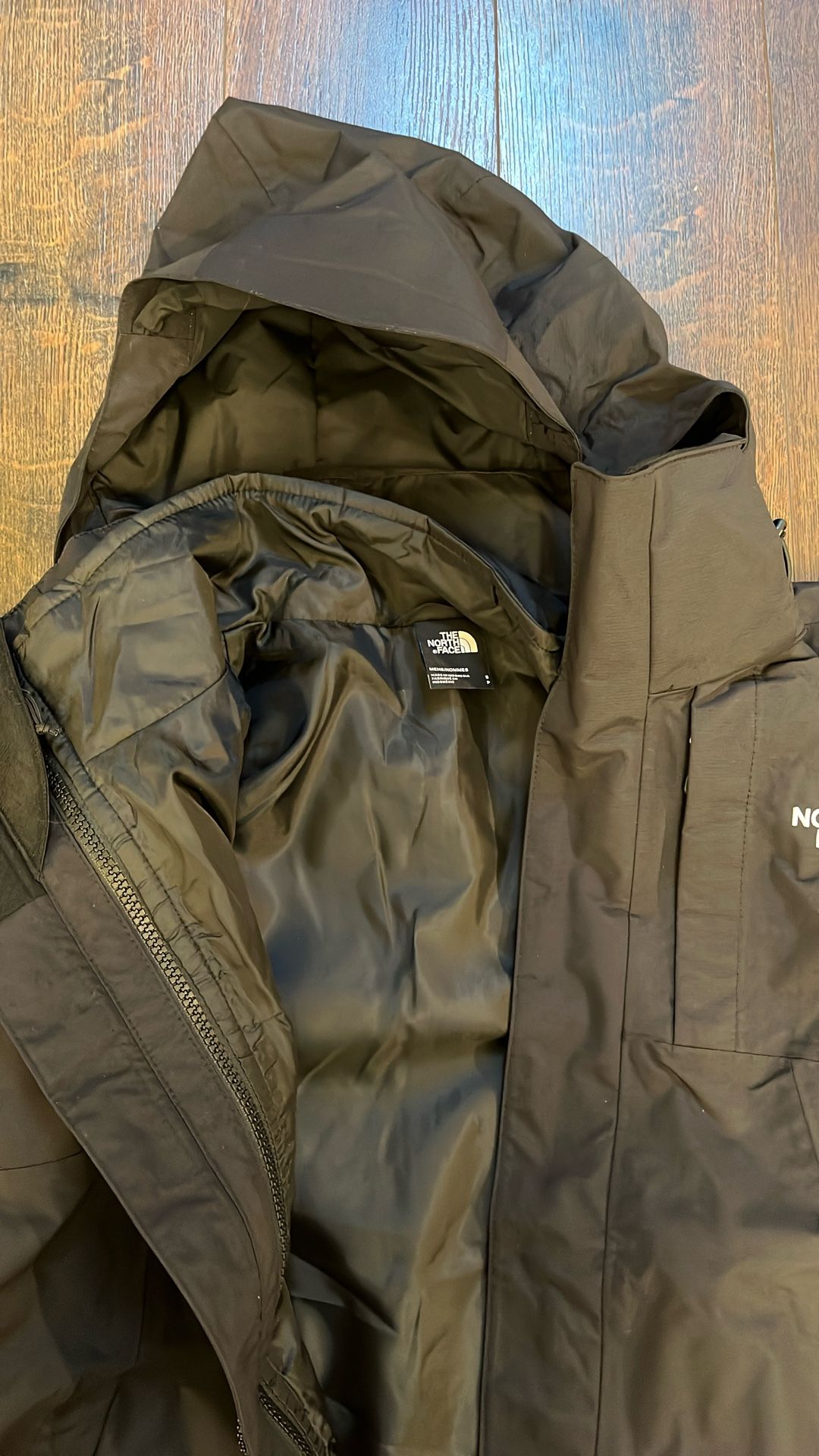 Black North Face 3 In 1 Jacket Size Small Brand New