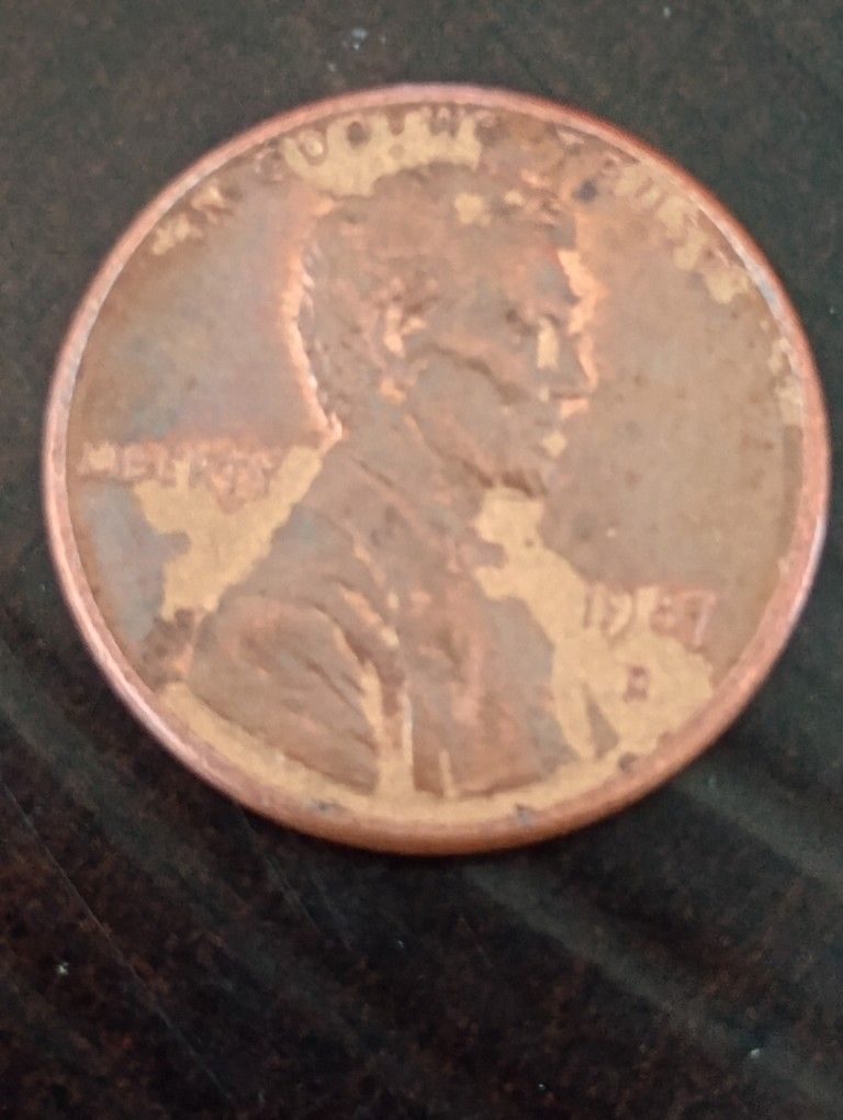 Error Pennies Arrow Head And 18" Italian Silver Necklace
