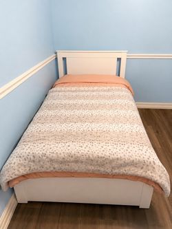 IKEA White Bed Frame – No Mattress – $65
