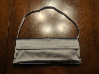 RARE Giorgio Armani Silver Silk Evening Clutch Bag. Thin clutch bag with silver strap - Open to offers
