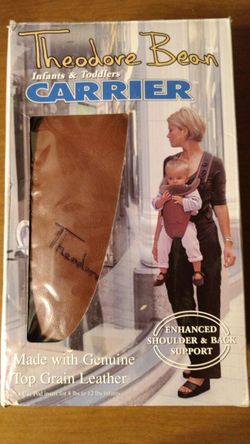 Theodore Bean leather baby carrier