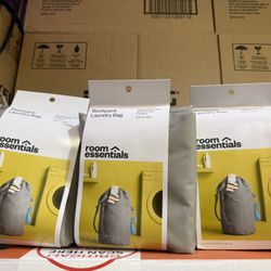 Dalykate Backpack Laundry Bag, Laundry Backpack with Shoulder Straps and Mesh Pocket Durable Nylon Clothes Hamper Bag with Drawstring Closure for Coll