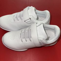 Baxinier Girls Cheerleading Dance Athletic Tennis Breathable Competition Cheer Shoes 33(US kids 1)