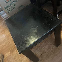 2 Black end tables
