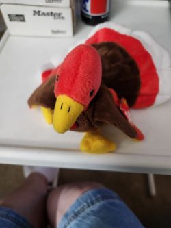 VINTAGE 1997 GOBBLES THE TURKEY TY BEANIE BABY