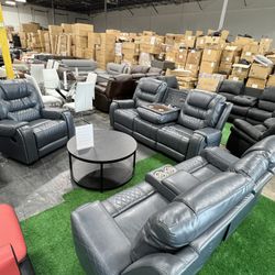 Premium 3Pcs Recliner Sofa Set