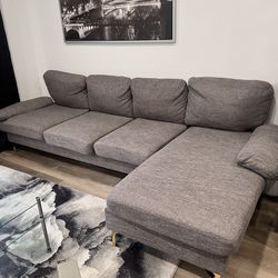 Right Side Grey Sectional 