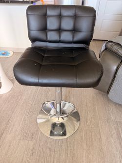 Black leather chair