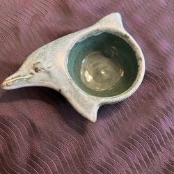 Dolfin Shaped Stoneware Handcrafted Dish 