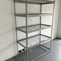 Garage shelf shelving 5 shelf Wide Span Storage Racks - Wire Decking Wide Span Storage Rack - Wire Decking,