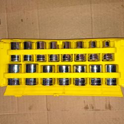 15-Piece Stanley 1/2 in Stainless Steel Socket Set
