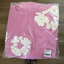 Pink Denim Hoodie