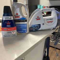 Bissell Rug Or Carpet Spot Lifter Cleaner With Cleaning Solution 