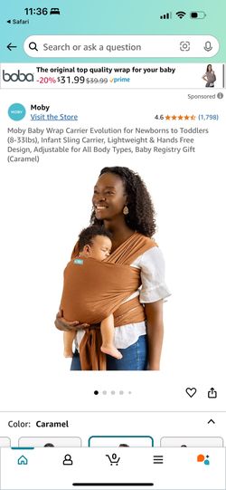 Moby Baby Carrier Wrap