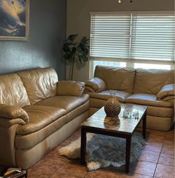 Leather sofas