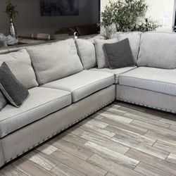 Sectional L Sofa with Queen Size Bed (Foam Mattress)