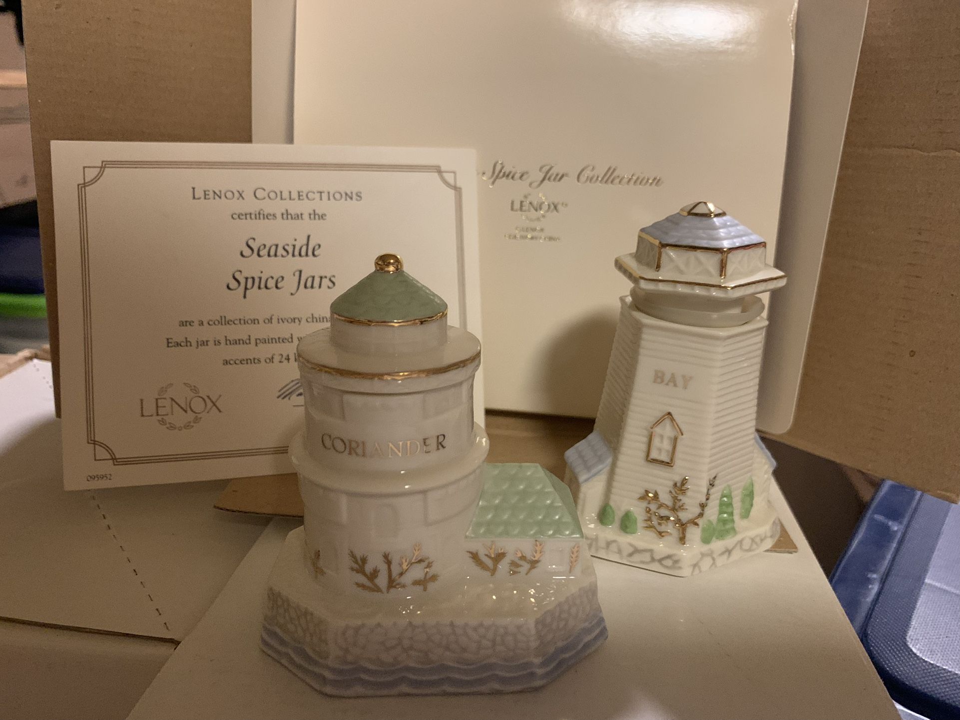 LENOX - NEW -Set of 24 Seaside Spice jars