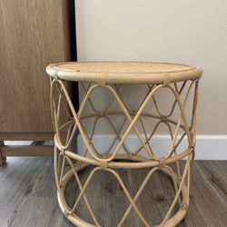 Wicker Side Table